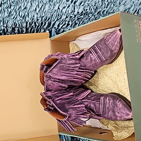ROPER FRINGE BOOT- PURPLE 7.5 NEW - Picture 2 of 16